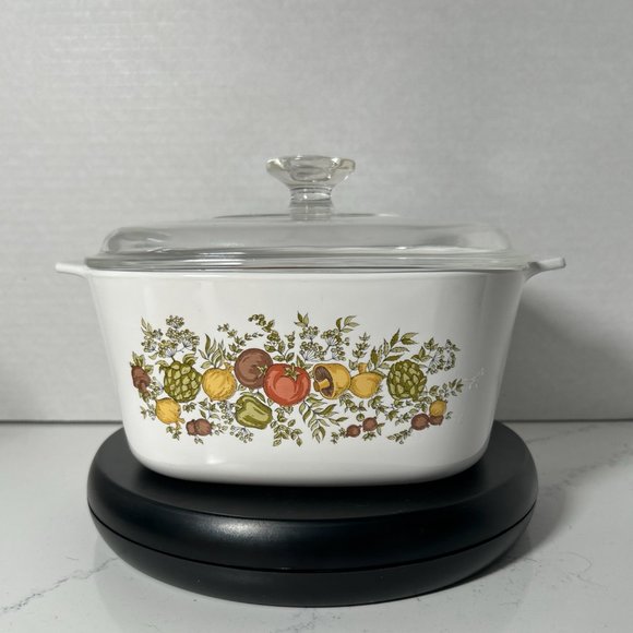 CORNINGWARE 3 Qt Vintage Spice of Life Casserole - Picture 1 of 7